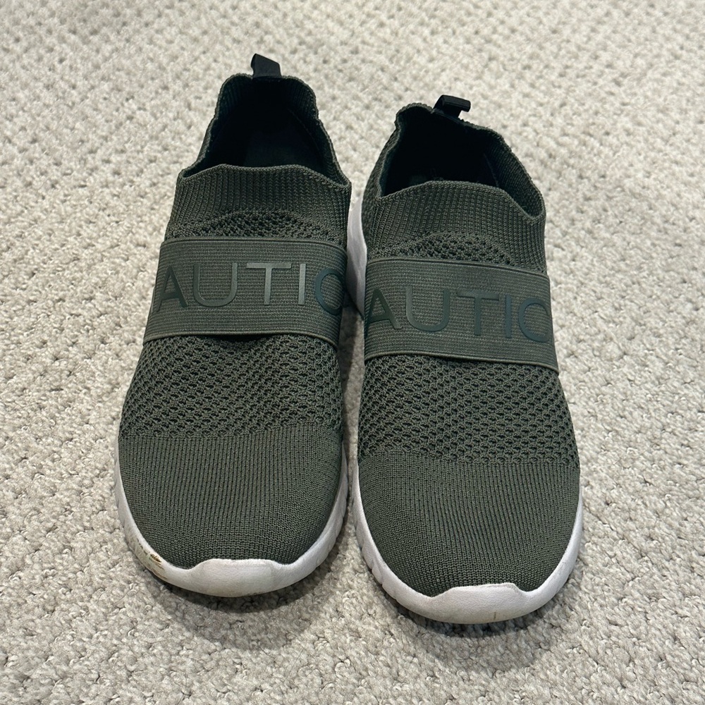 Nautica Olive Slip-On Sneakers